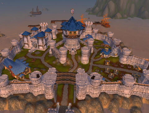 Theramore Isle, seen from above.