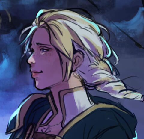 Jaina Proudmoore, smiling.